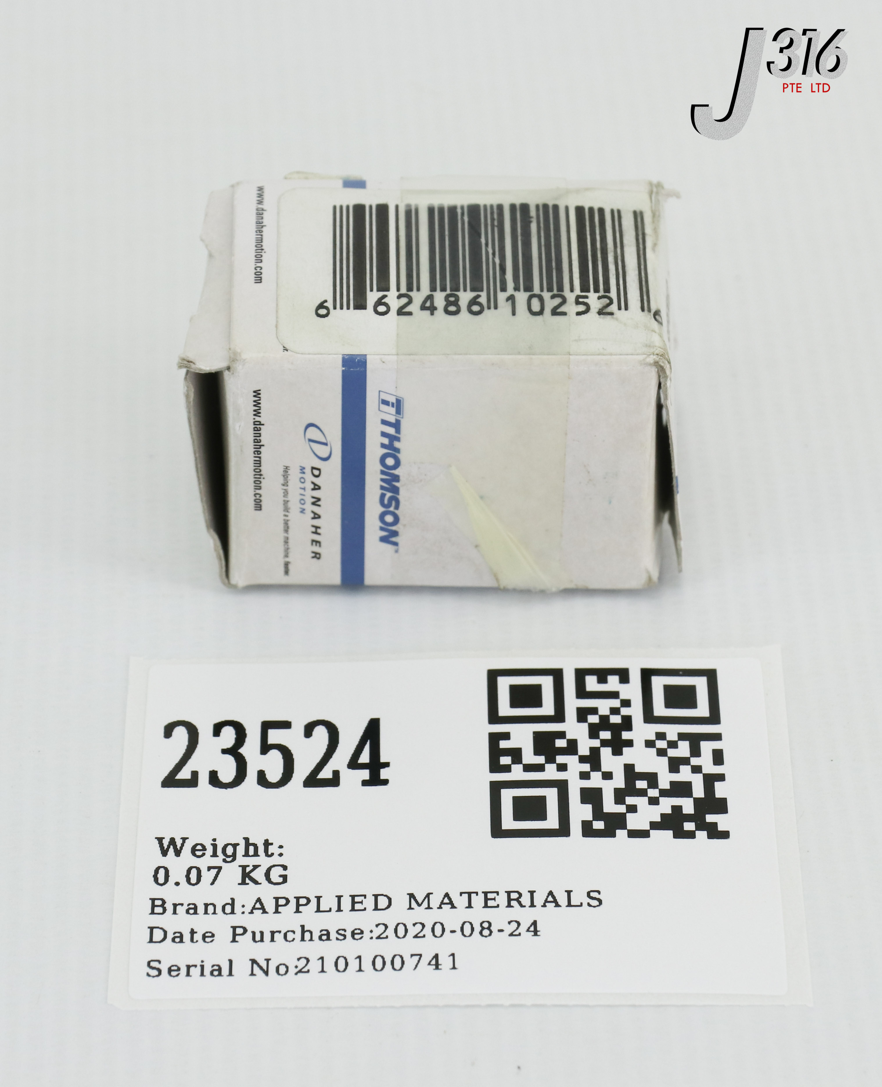 しょう　2箱 23524 APPLIED MATERIALS BRG BALL BSHG, THOMSON SUPER 12 (NEW) 3140